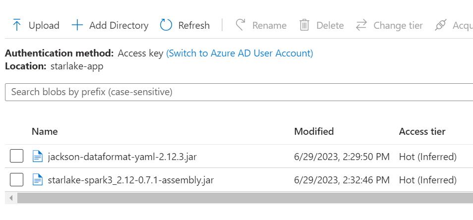 conatiner details Azure